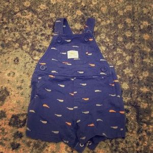 Carters Whale Overalls- 6M